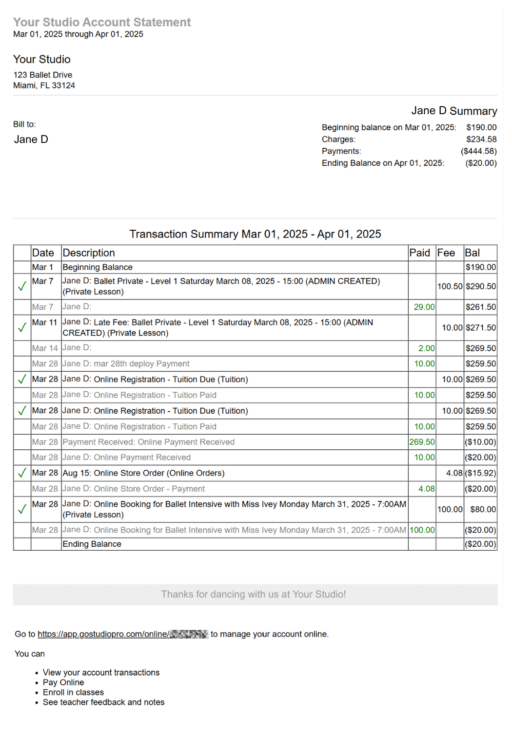 Dance Studio Payment Software_Tuition-1