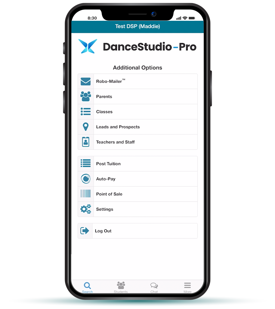 apps for dance studios_studio manager app additional options