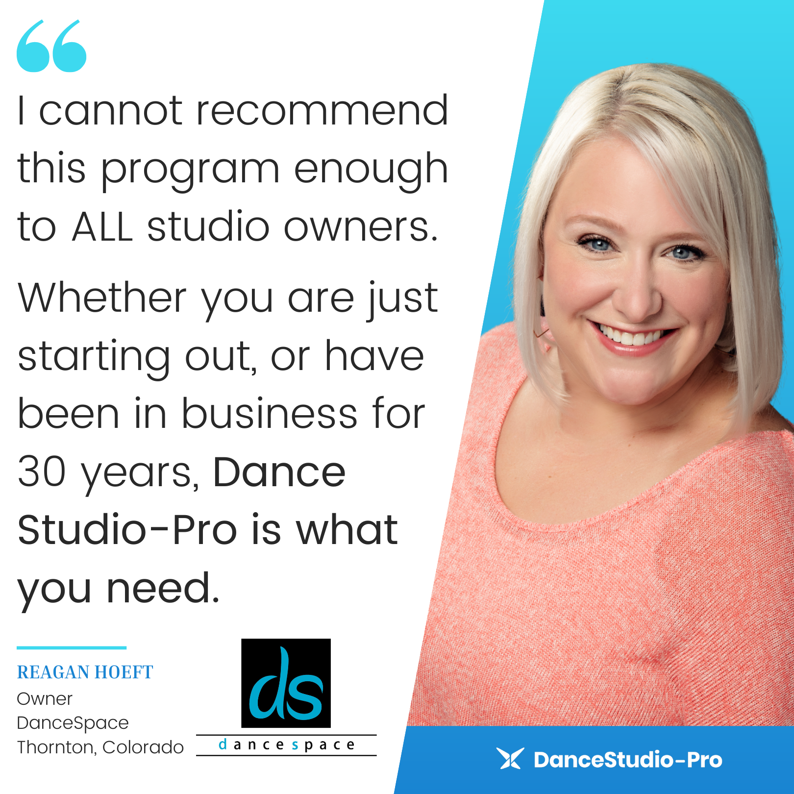 This studio uses DanceStudio-Pro’s dance studio software to improve their dance recital ticketing process. 